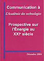 Prospective sur l’Énergie au XXIème siècle