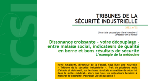 Tribunes de la sécurité industrielle – Article de René Amalberti