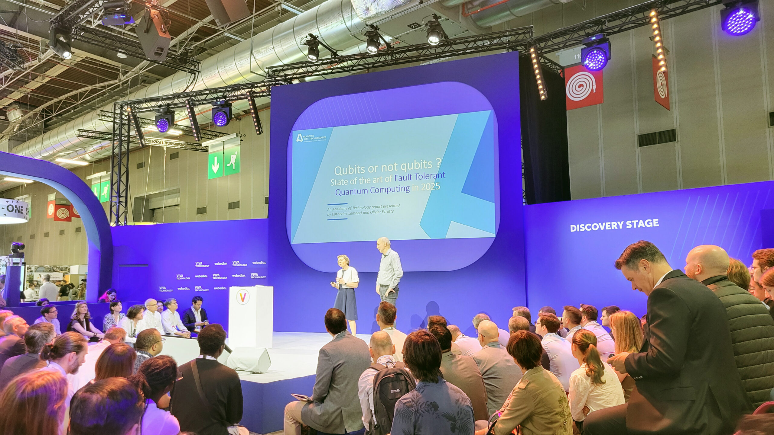 Présentation du rapport Ordinateur quantique tolérant aux fautes au salon Vivatech 2025