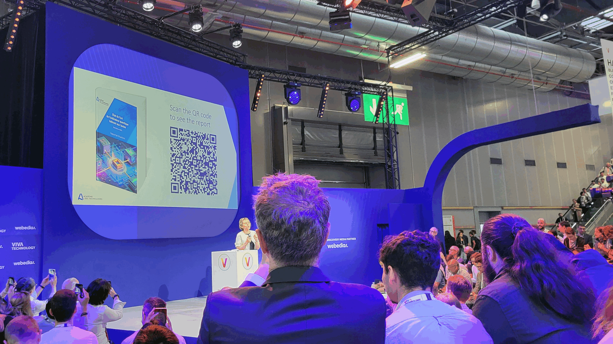 Présentation du rapport Ordinateur quantique tolérant aux fautes au salon Vivatech 2025